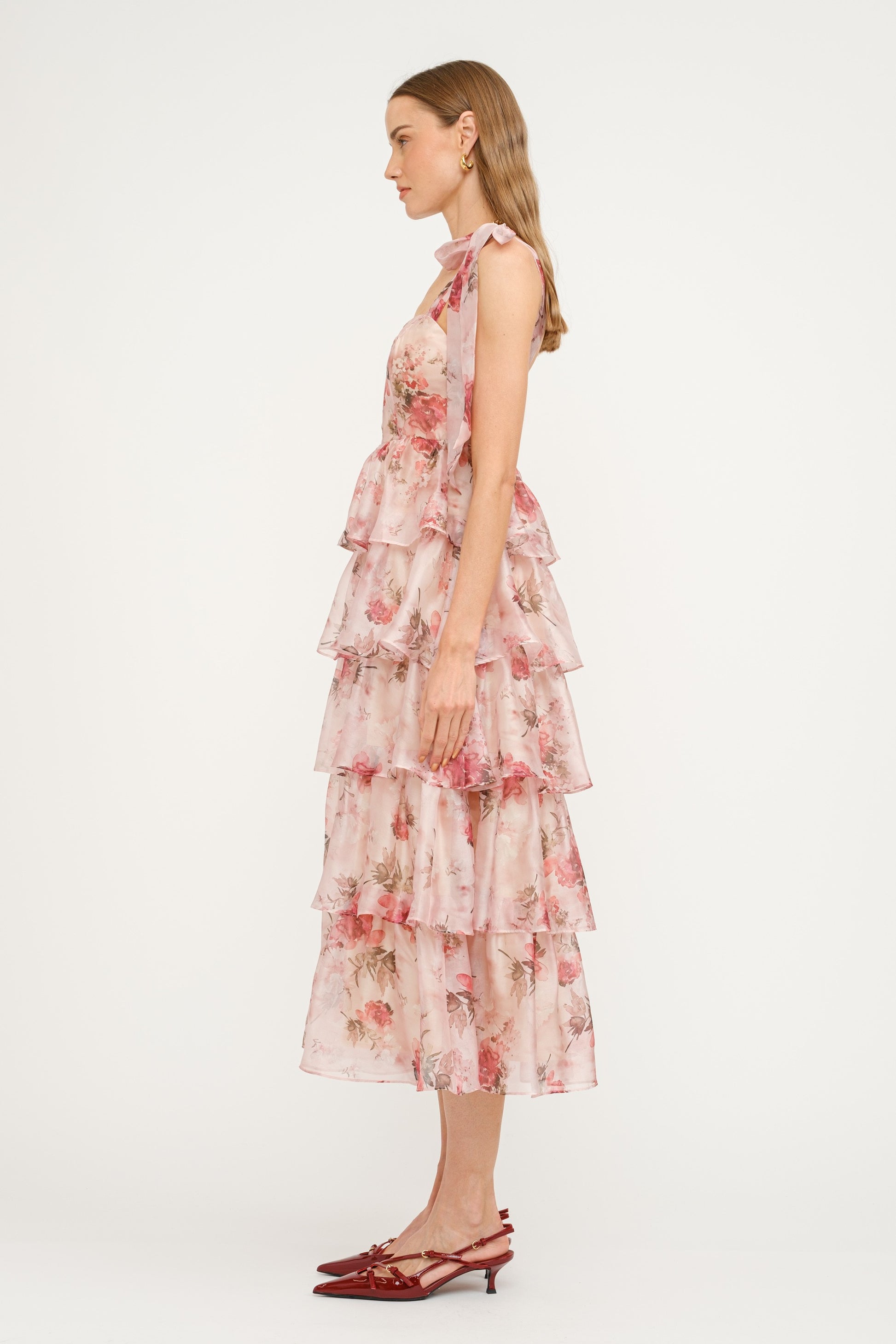 BOUTIQUE DELILAH DRESS PINK SIDE 2