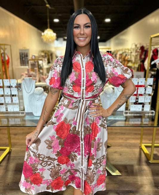 BOUTIQUE DESIGNED FOR LOVE DRESS FRONT ON MODEL