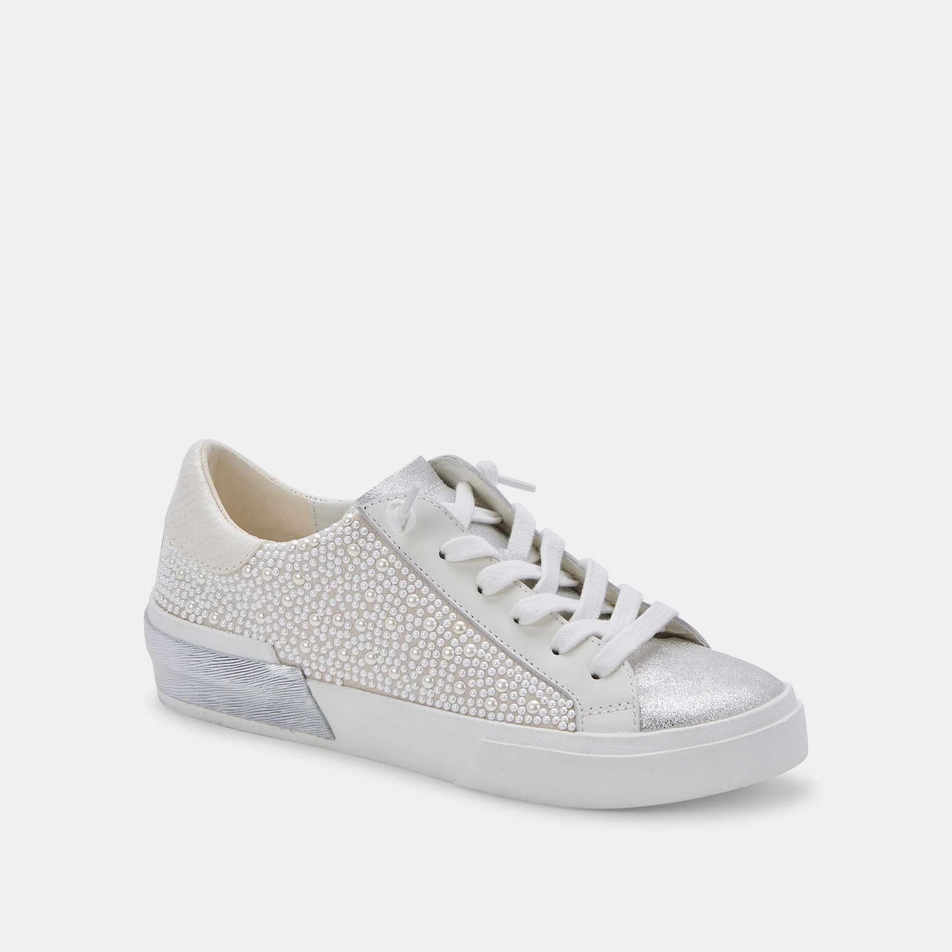 BOUTIQUE DOLCE VITA ZINA PEARL SNEAKERS VANILLA SIDE 4