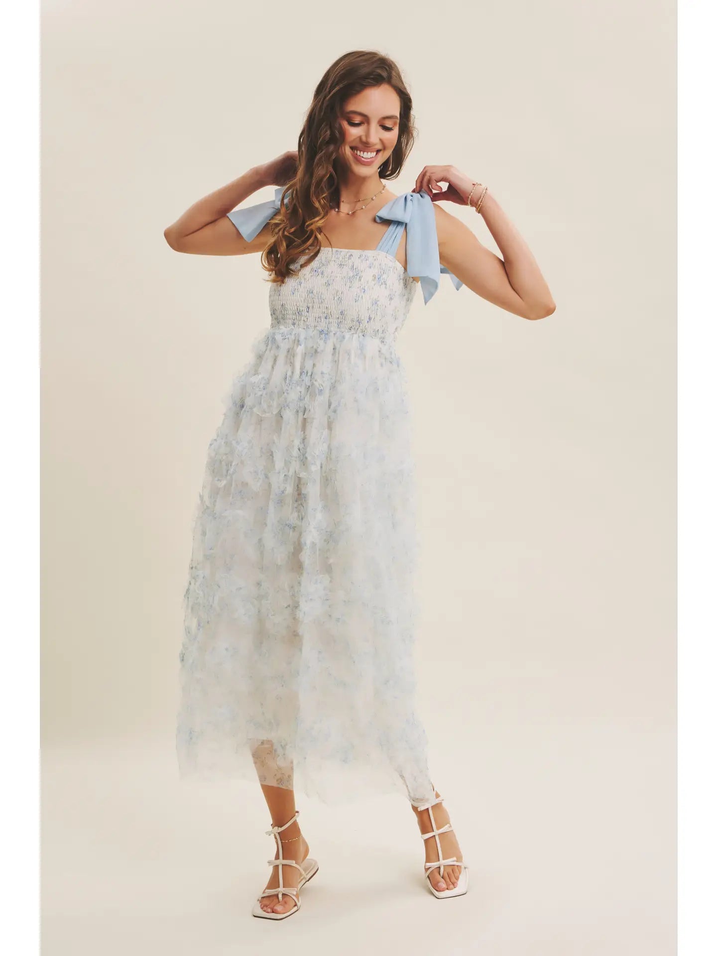 BOUTIQUE DREAMING OF YOU MIDI DRESS FRONT 4