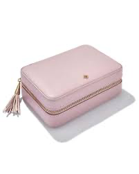 KENDRA SCOTT Joyero mediano con cremallera Rosa rubor
