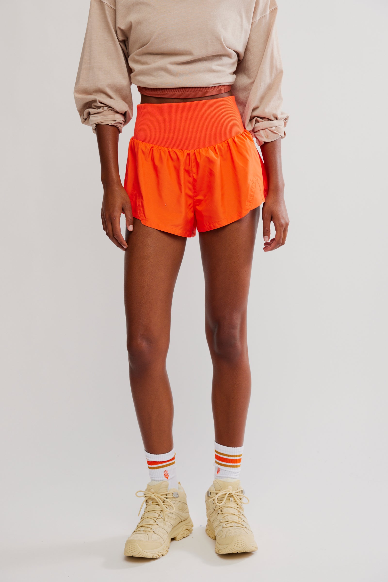 BOUTIQUE FREE PEOPLE CARPE DIEM SHORTS FRONT 2 SCARLET