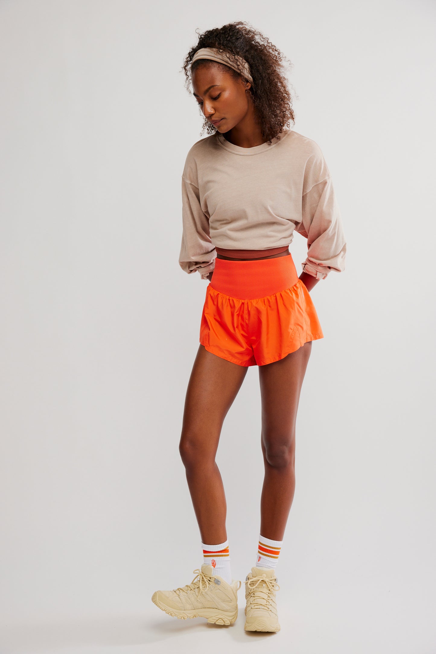 BOUTIQUE FREE PEOPLE CARPE DIEM SHORTS FRONT SCARLET