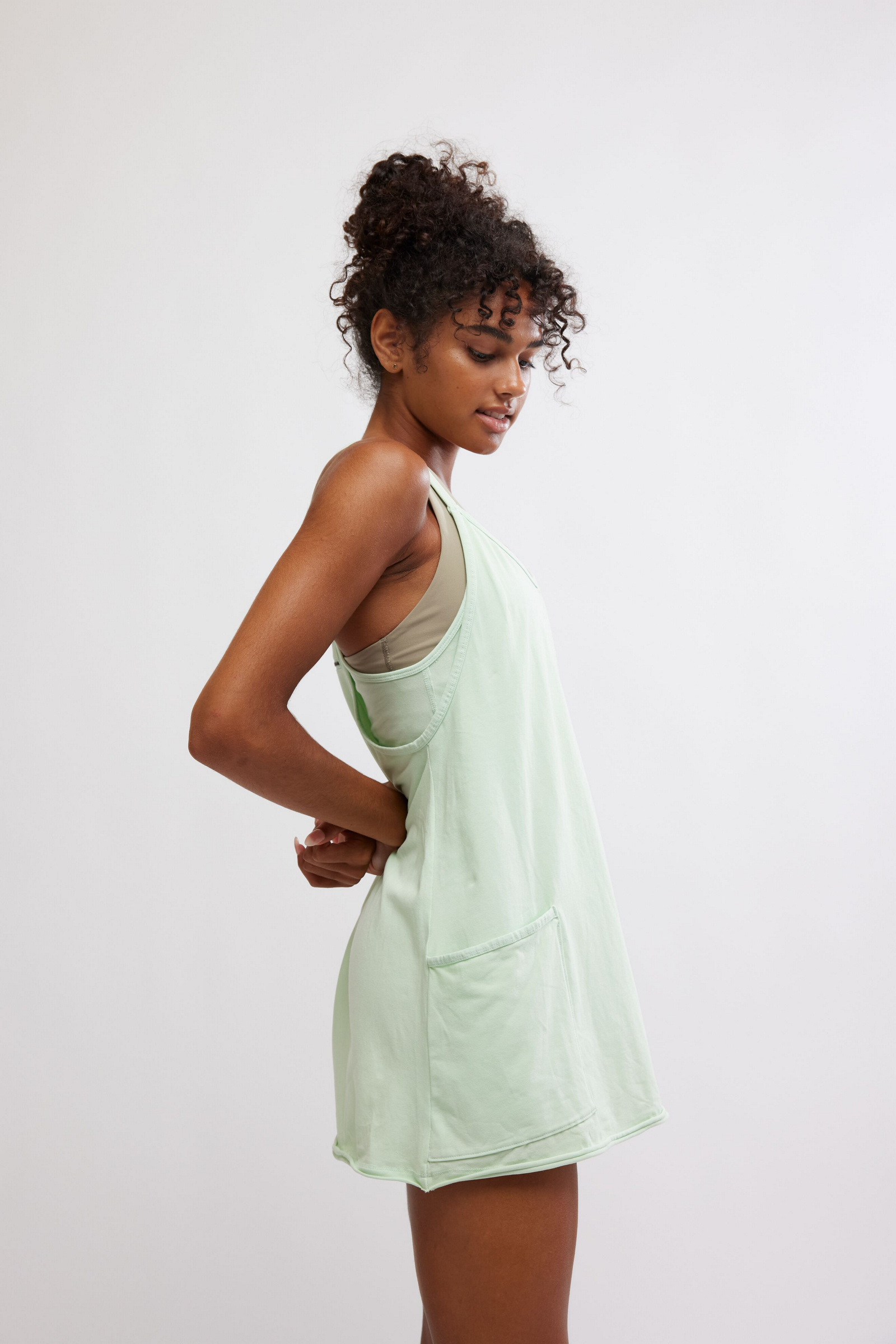 FP Movement Women's Hot Shot Mini Dress, Medium, Mocha Latte FP Movement Women's Hot Shot Mini Dress, Medium, Mocha Latte
