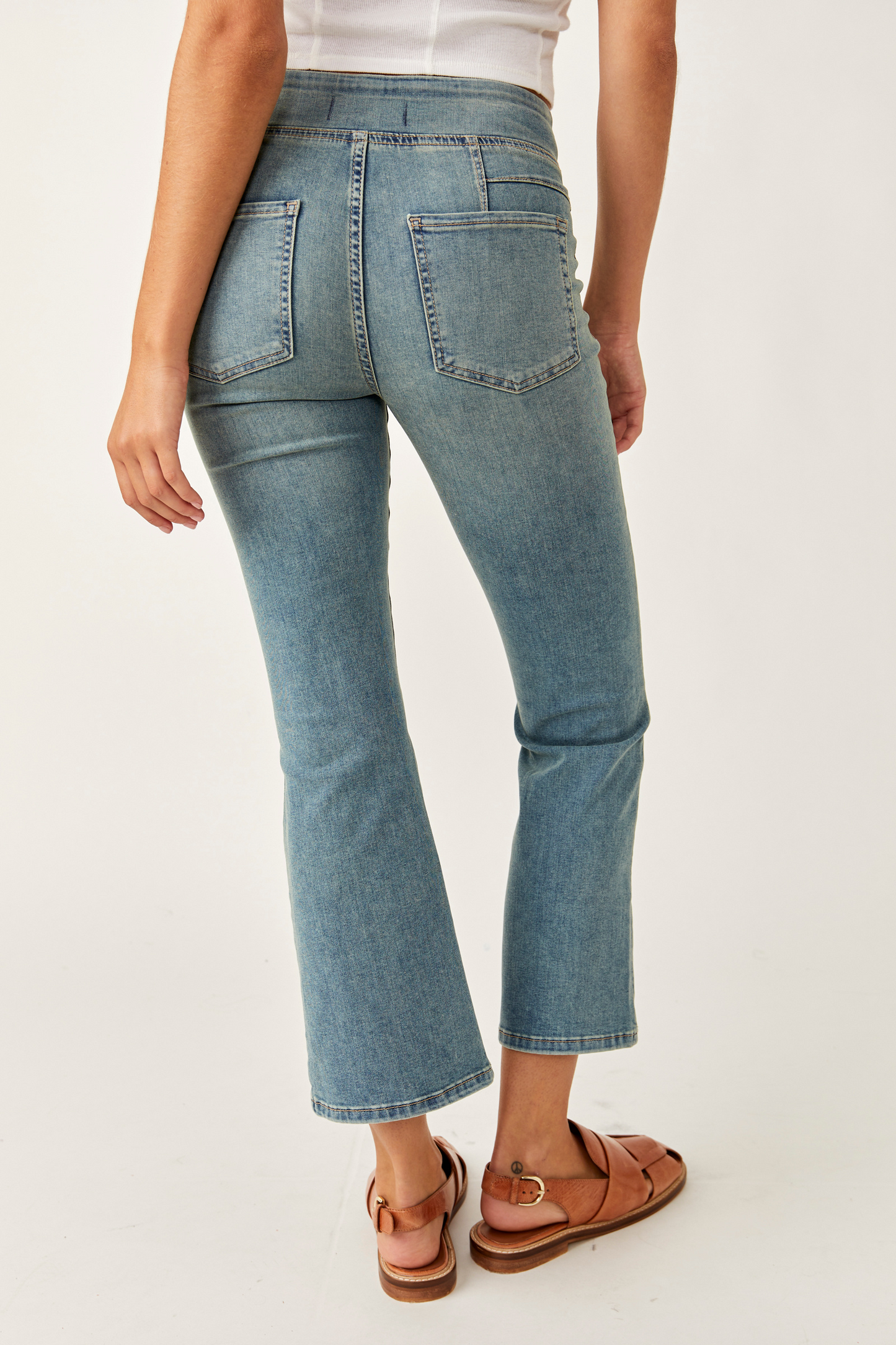 FREE PEOPLE In My Feelings Slim Crop Pants