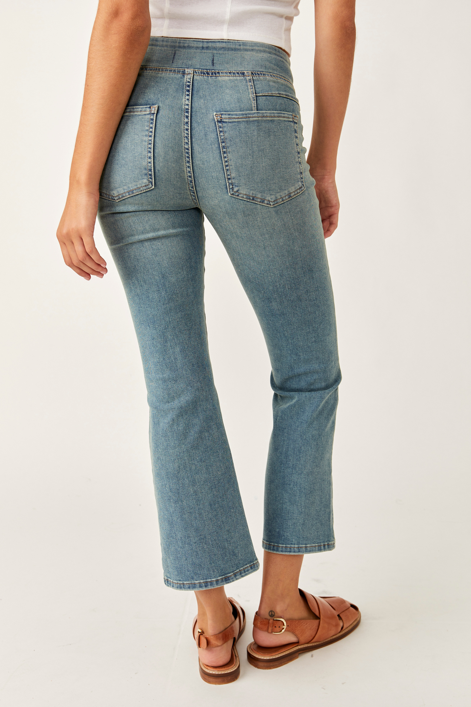FREE PEOPLE In My Feelings Slim Crop Pants