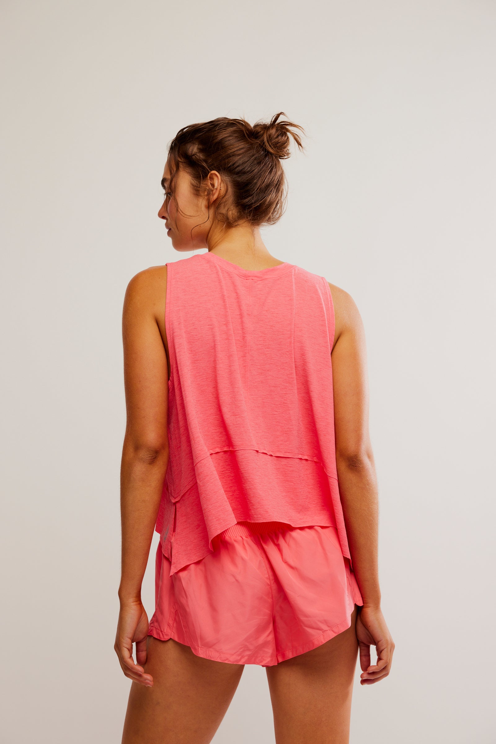 BOUTIQUE FREE PEOPLE MOVEMENT TEMPO TANK HIBISCUS BACK