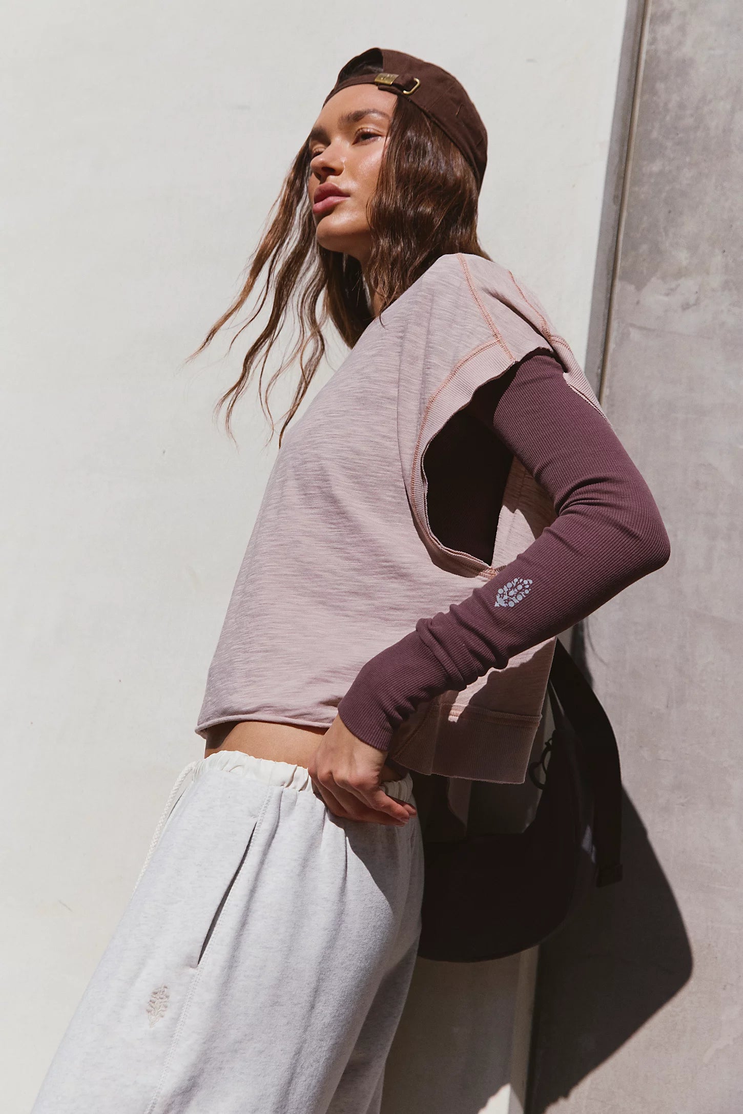 BOUTIQUE FREE PEOPLE MY TIME TEE SANDY SIDE