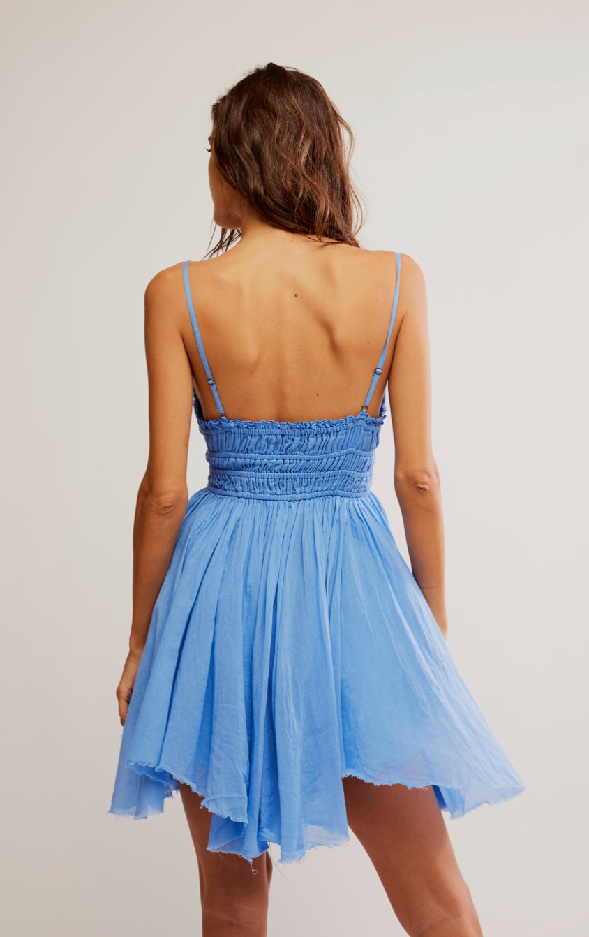 Free People One Delia Slip Dress - Black