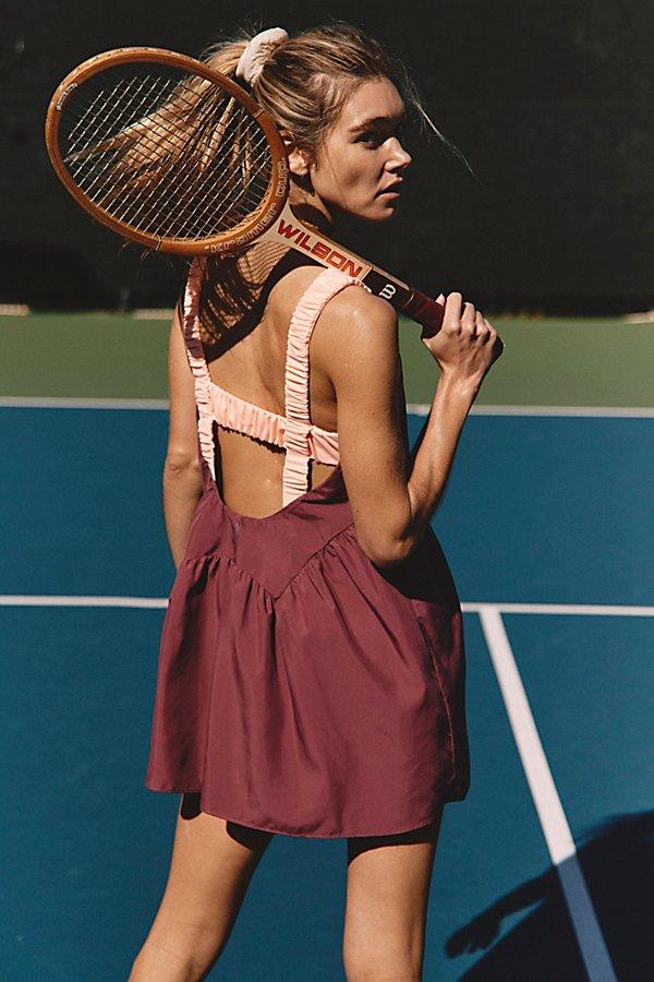 BOUTIQUE FREE PEOPLE ONE TWO PUNCH SET BACK PASTEL PEACH COMBO
