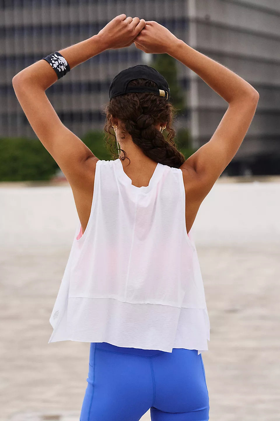 BOUTIQUE FREE PEOPLE TEMPO TANK WHITE BACK