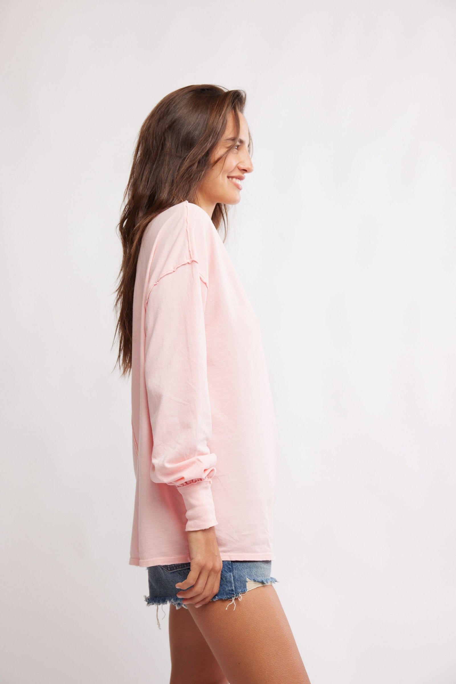 BOUTIQUE FREE PEOPLE WE THE FREE FADE INTO YOU SIDE PALE ROSETTE