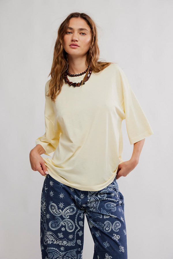 BOUTIQUE FREE PEOPLE WTF PERFECT OVERSIZED PERFECT FLAN FRONT