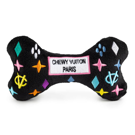 BOUTIQUE HAUTE DIGGITY DOG BLACK MONOGRAM CHEWY VUITON BONE