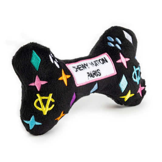 BOUTIQUE HAUTE DIGGITY DOG BLACK MONOGRAM CHEWY VUITON BONE 2