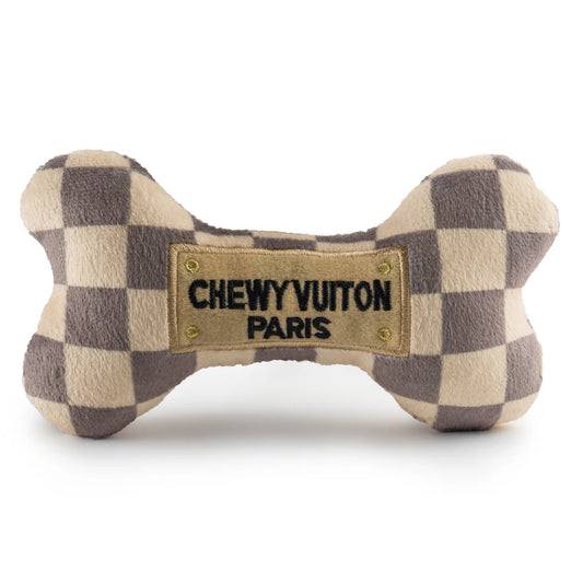 BOUTIQUE HAUTE DIGGITY DOG CHECKER CHEWY VUITON BONE 2