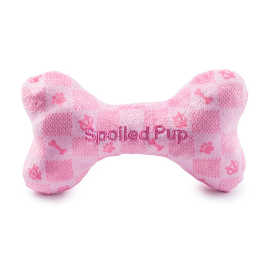 BOUTIQUE HAUTE DIGGITY DOG PINK CHECKER CHEWY VUITON BONE 2