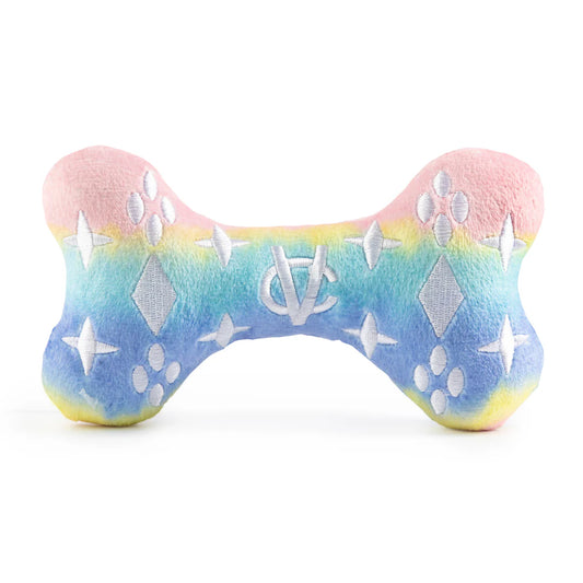 BOUTIQUE HAUTE DIGGITY DOG PINK OMBRE CHEWY VUITON BONE