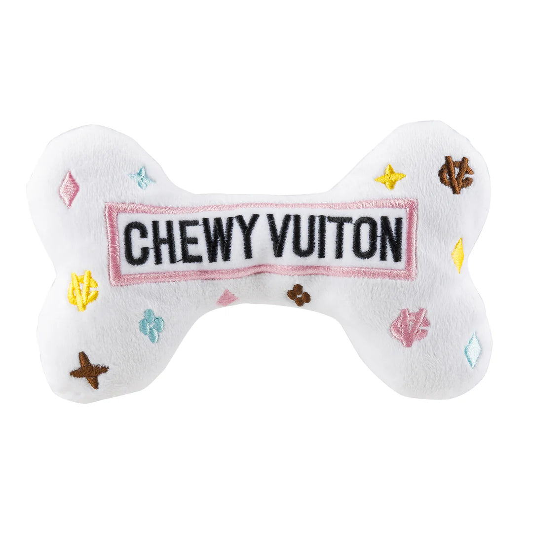BOUTIQUE HAUTE DIGGITY DOG WHITE CHEWY VUITON BONE