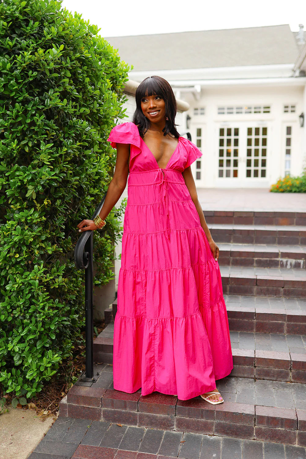 Vestido largo escalonado Holland de BUDDY LOVE