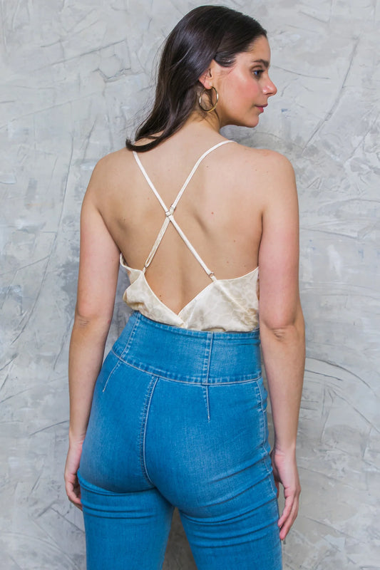 BOUTIQUE I WISH YOU KNEW CAMI TOP CREAM BACK