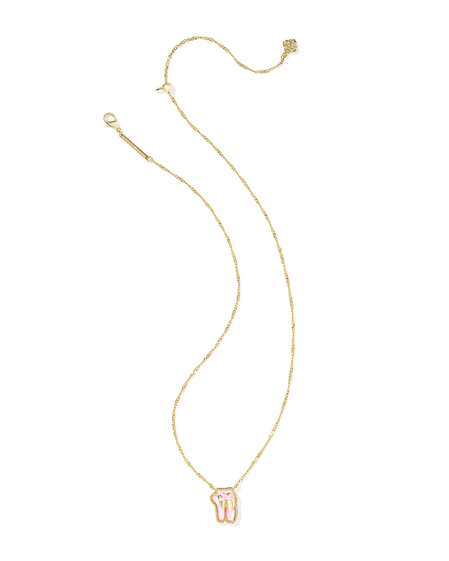 BOUTIQUE KENDRA SCOTT BALLET GOLD SHORT PENDANT NECKLACE IN BLUSH MOTHER OF PEARL 2