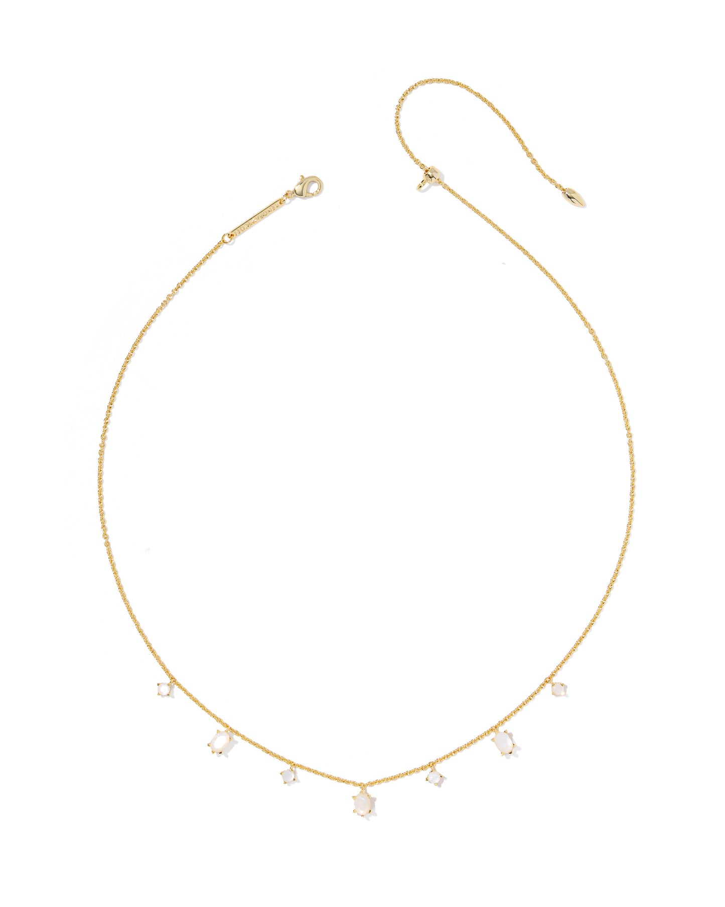 BOUTIQUE KENDRA SCOTT CAILIN GOLD DELICATE STRAND NECKLACE IN IVORY MOTHER OF PEARL 2