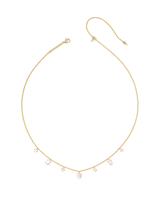 BOUTIQUE KENDRA SCOTT CAILIN GOLD DELICATE STRAND NECKLACE IN IVORY MOTHER OF PEARL 2