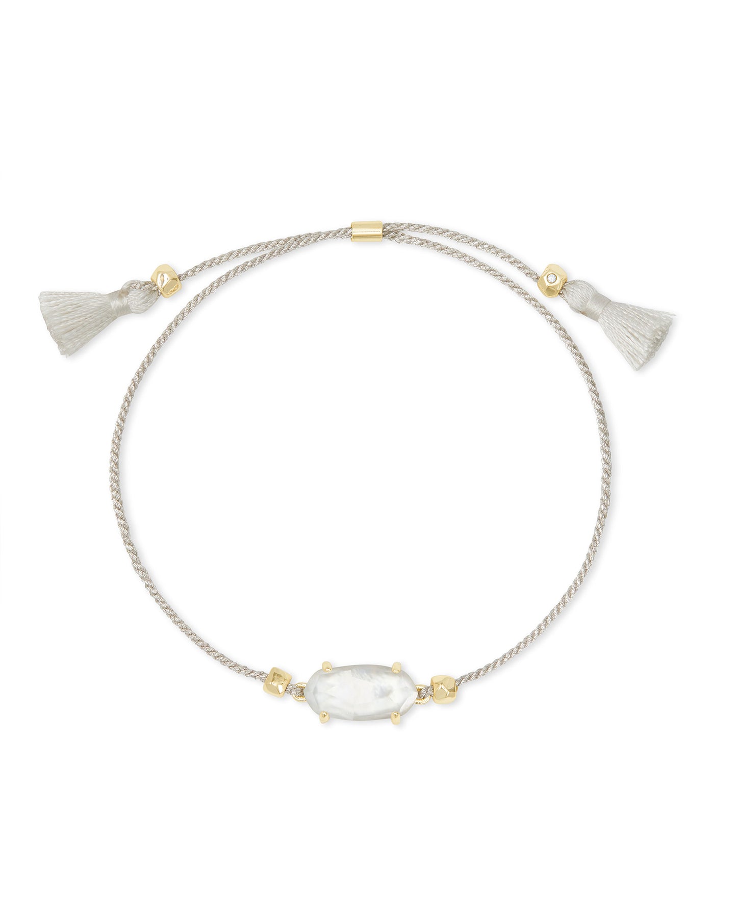 BOUTIQUE KENDRA SCOTT EVERLYNE CORD FRIENDSHIP BRACELET IVORY MOTHER OF PEARL