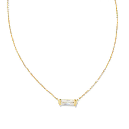BOUTIQUE KENDRA SCOTT FLETCHER GOLD SHORT PENDANT NECKLACE