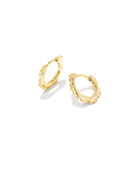 BOUTIQUE KENDRA SCOTT GENEVIEVE GOLD HUGGIE EARRINGS