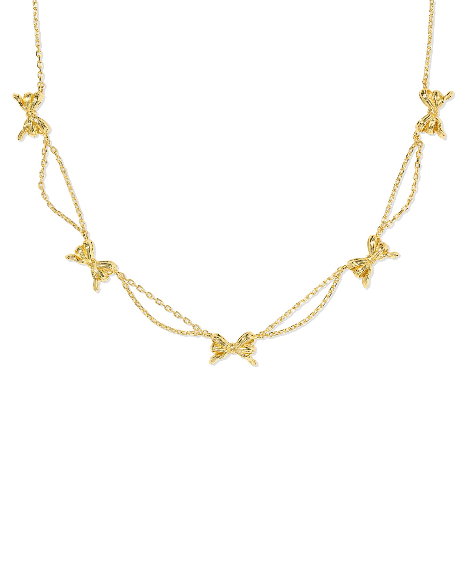 BOUTIQUE KENDRA SCOTT GOLD BOW STRAND NECKLACE