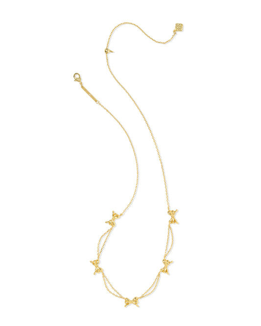 BOUTIQUE KENDRA SCOTT GOLD BOW STRAND NECKLACE 2