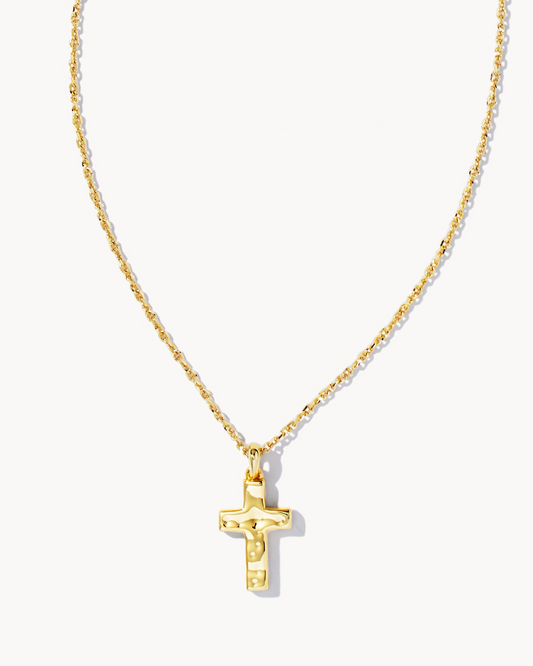 BOUTIQUE KENDRA SCOTT GOLD CROSS PENDANT NECKLACE