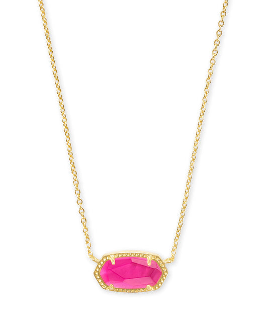 BOUTIQUE KENDRA SCOTT GOLD ELISA SHORT PENDANT NECKLACE AZALEA ILLUSION