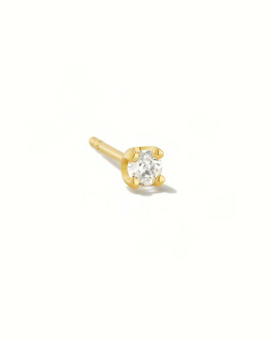 BOUTIQUE KENDRA SCOTT GOLD MINI TOPAZ STUD
