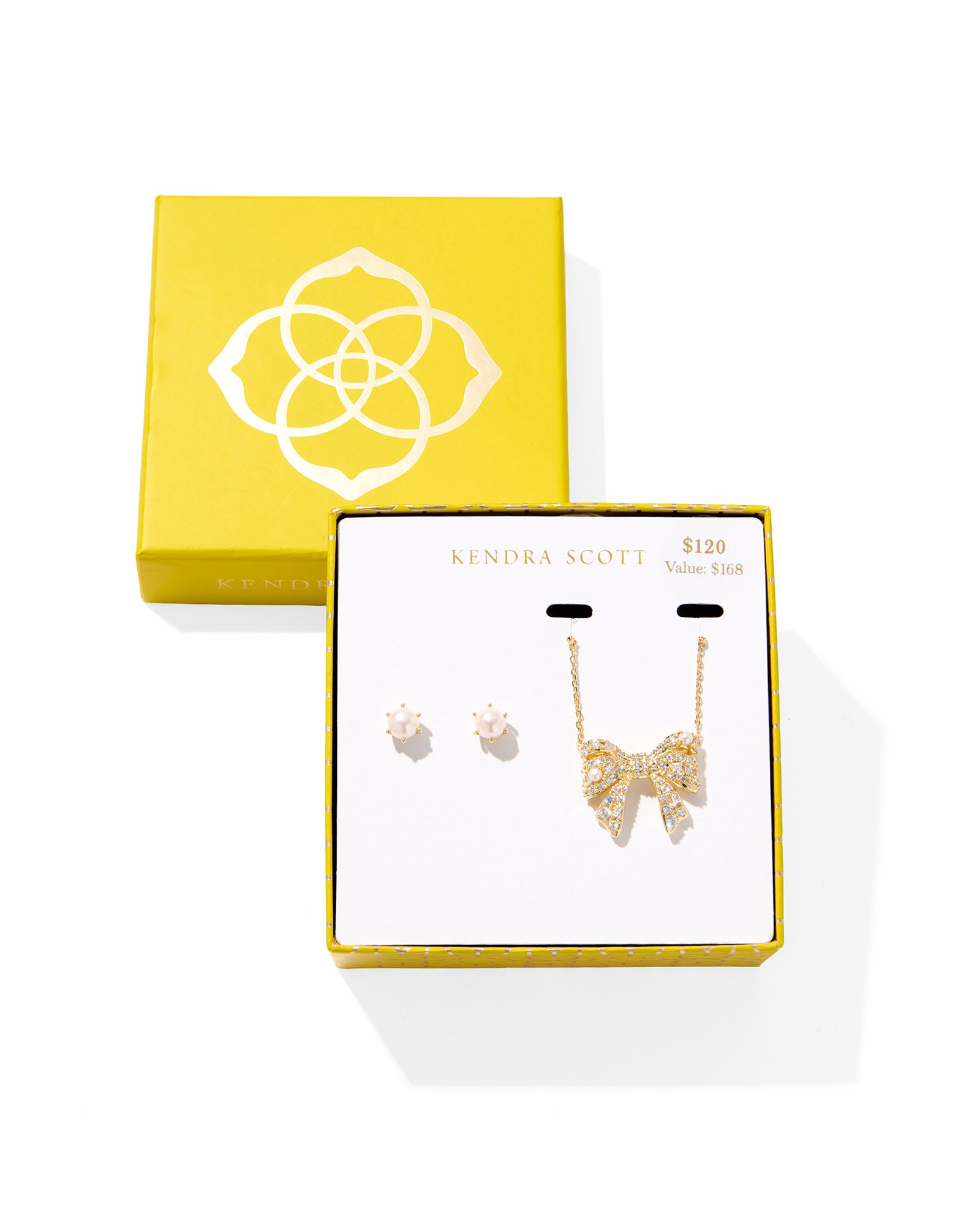 BOUTIQUE KENDRA SCOTT KRISTA GOLD BOW ASHTON GIFT SET