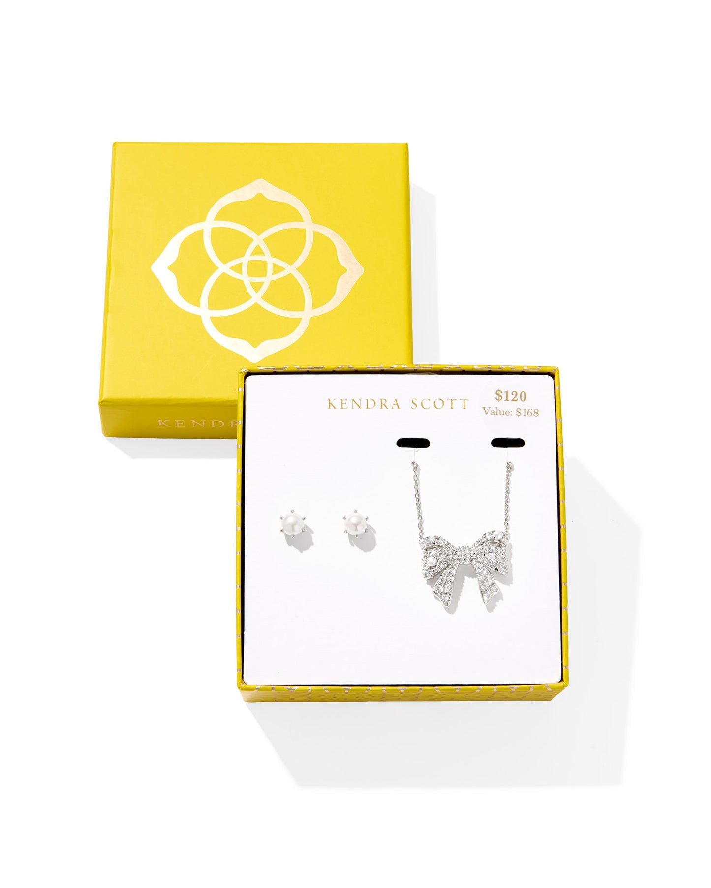 BOUTIQUE KENDRA SCOTT KRISTA SILVER BOW ASHTON GIFT SET