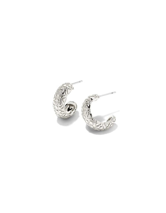 BOUTIQUE KENDRA SCOTT SILVER HARPER HUGGIE EARRING