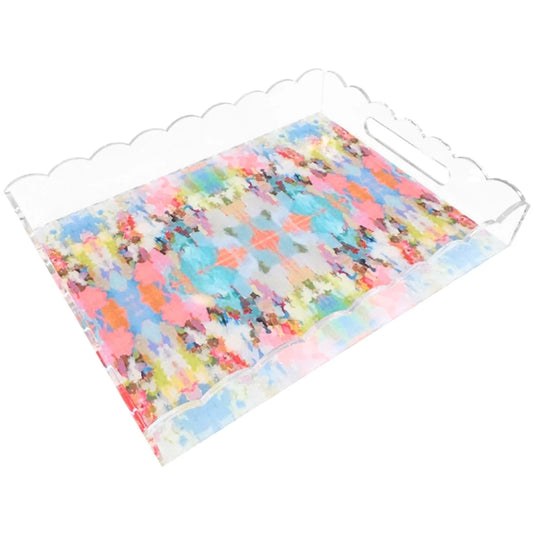BOUTIQUE LAURA PARK BROOKS AVENUE SCALLOPED LARGE TRAY