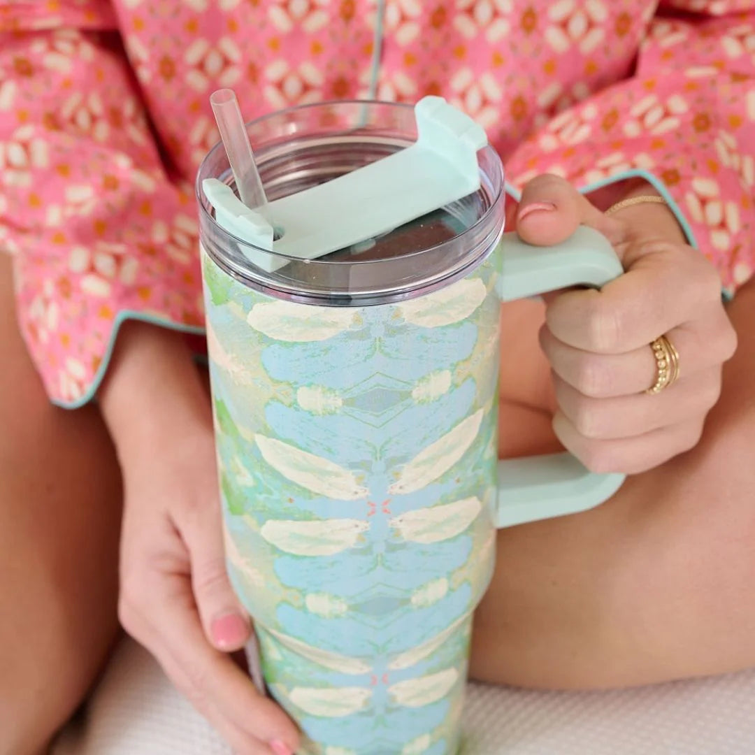 BOUTIQUE LAURA PARK ELEPHANT FALLS 40 OZ TRAVEL TUMBLER 3