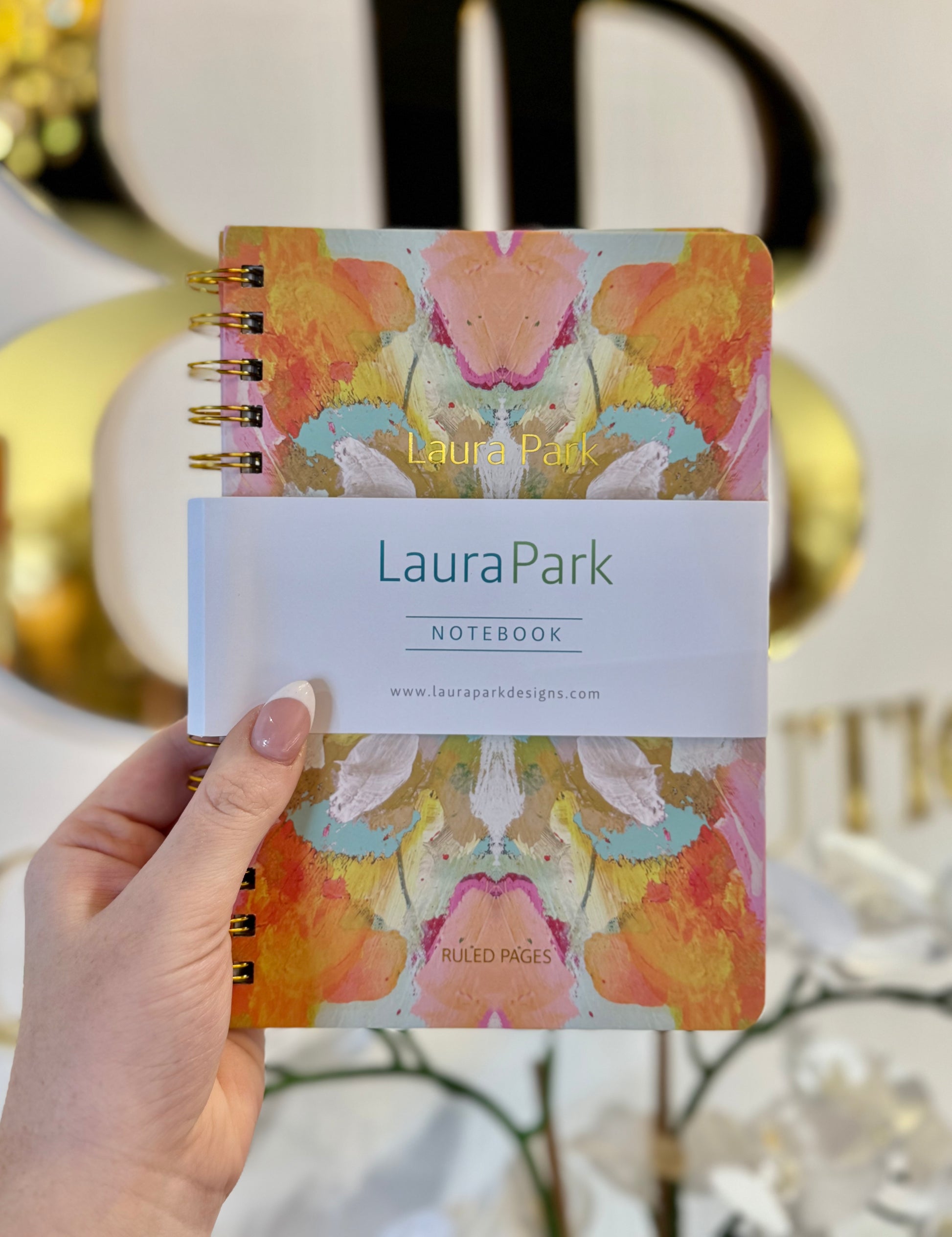 BOUTIQUE LAURA PARK MARIGOLD NOTEBOOK IN HAND