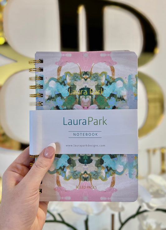 BOUTIQUE LAURA PARK NANTUCKET BLOOM NOTEBOOK IN HAND