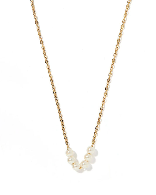 BOUTIQUE LINNY CO DELTA PEARL GOLD NECKLACE 2