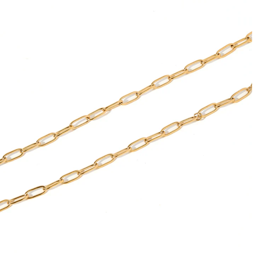 BOUTIQUE LINNY CO NECKLACE PALMER PAPERCLIP GOLD 2