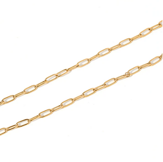 BOUTIQUE LINNY CO NECKLACE PALMER PAPERCLIP GOLD 2