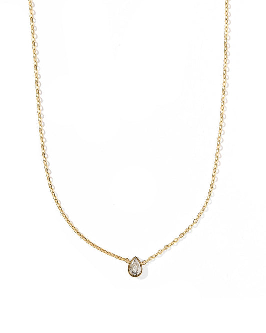 BOUTIQUE LINNY CO PALOMA PEAR DROP GOLD NECKLACE