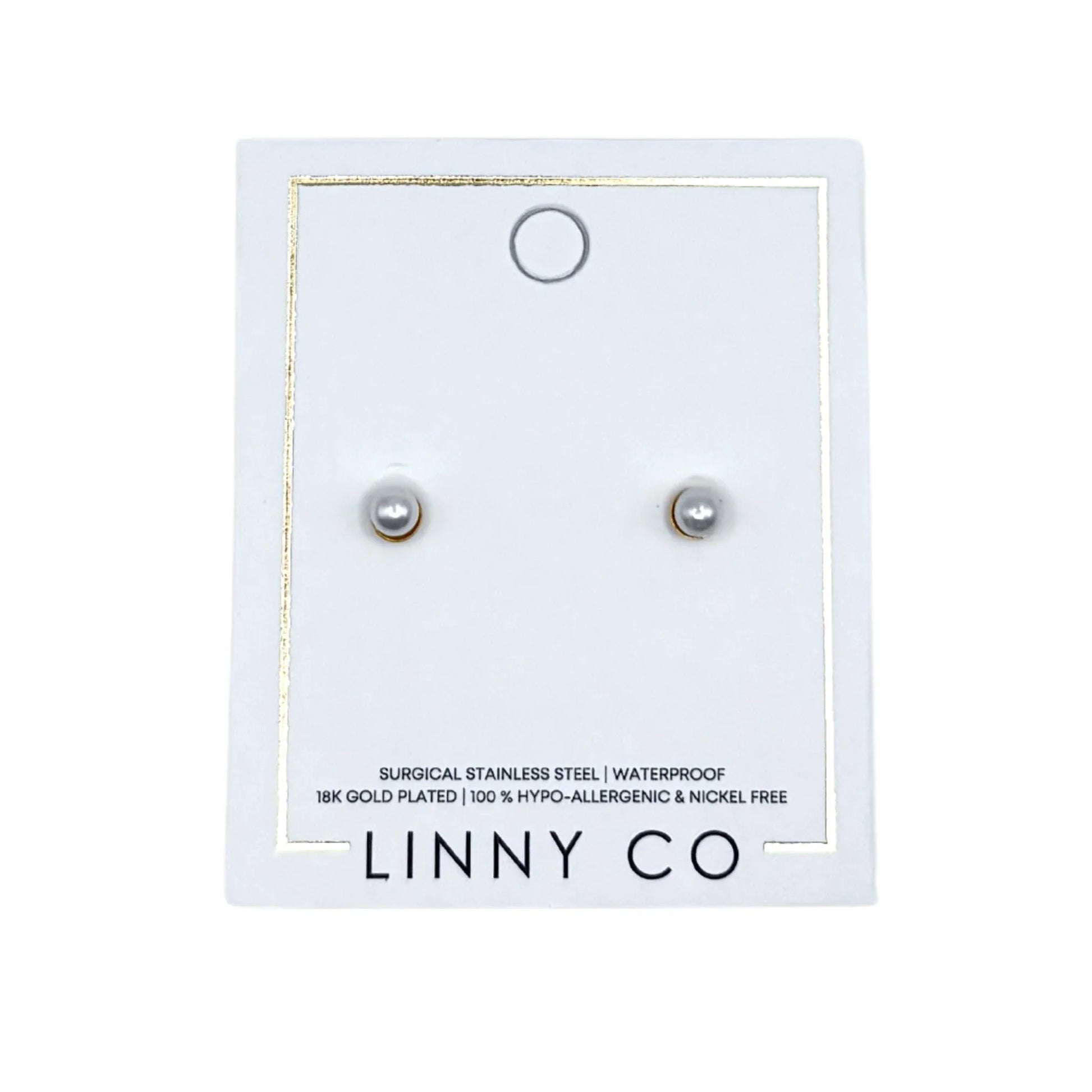 BOUTIQUE LINNY CO SCREWBACK STUD EARRINGS - PAYTON PEARL 4