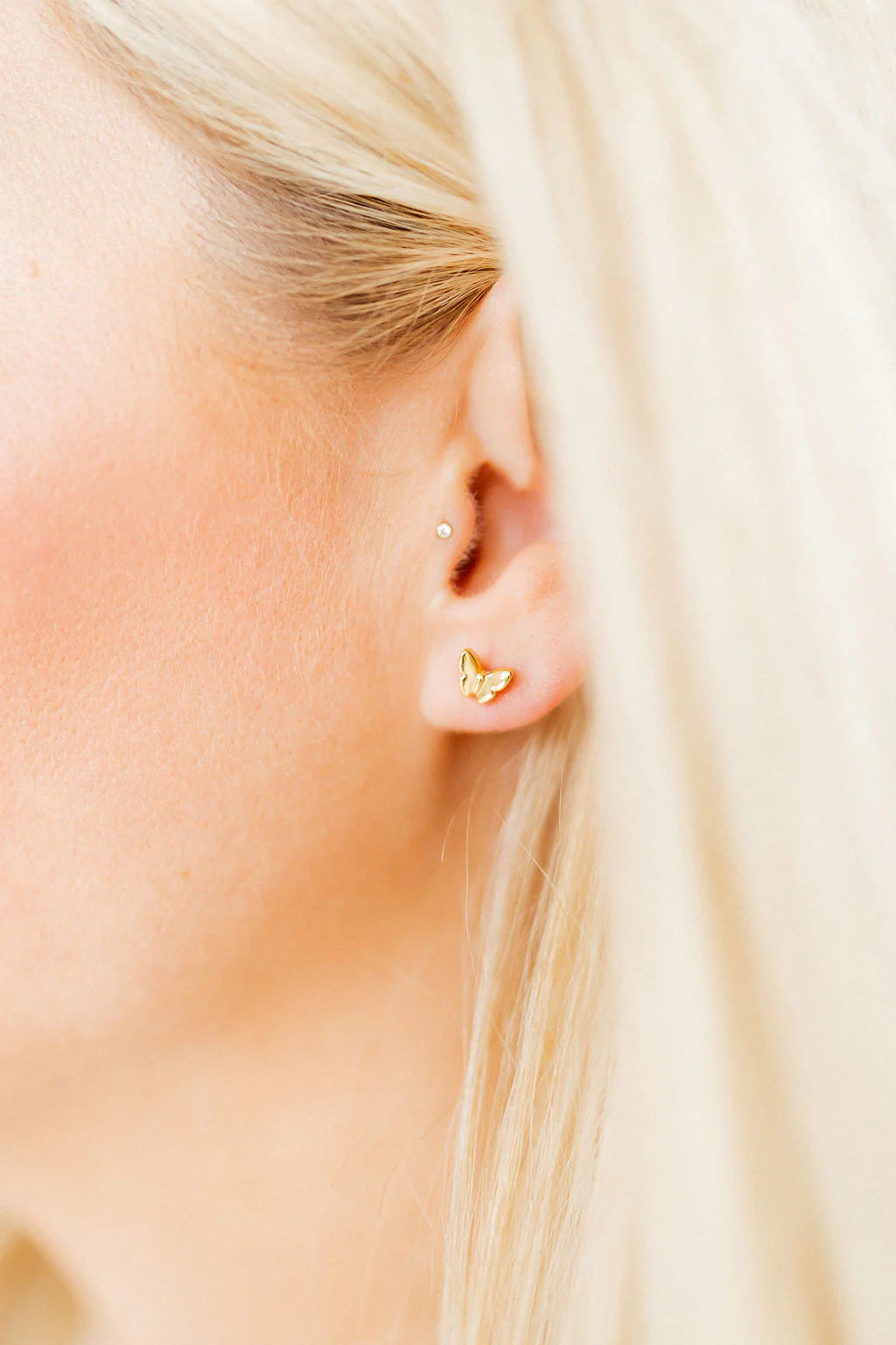 LINNY CO Screwback Stud Earrings - Bella Butterfly