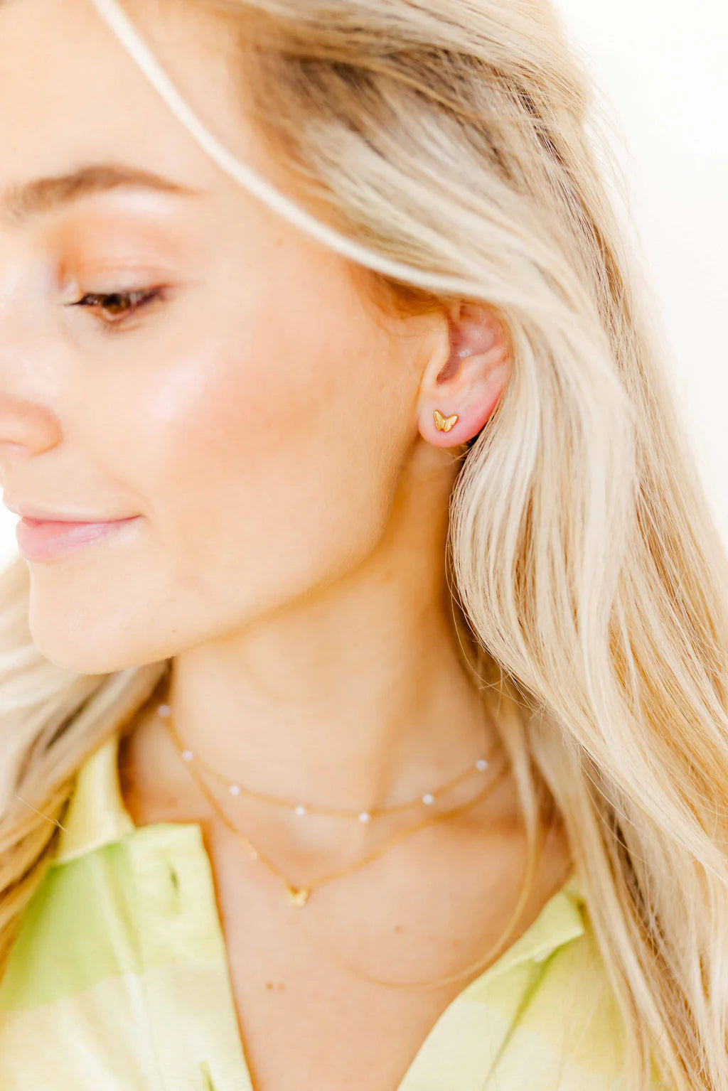 LINNY CO Screwback Stud Earrings - Bella Butterfly